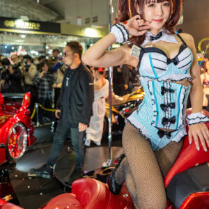 Tokyo Auto Salon 2019 GORDON TRIKE BOOTH Karin cosplay
